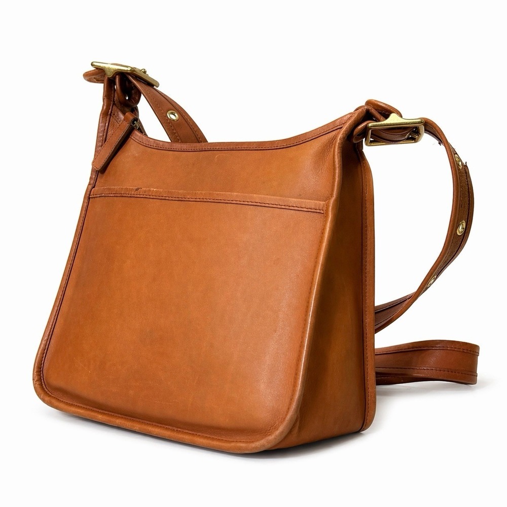 Vintage Coach Legacy Bag Zip #9966 British Tan Leather Shoulder Bag Crossbody